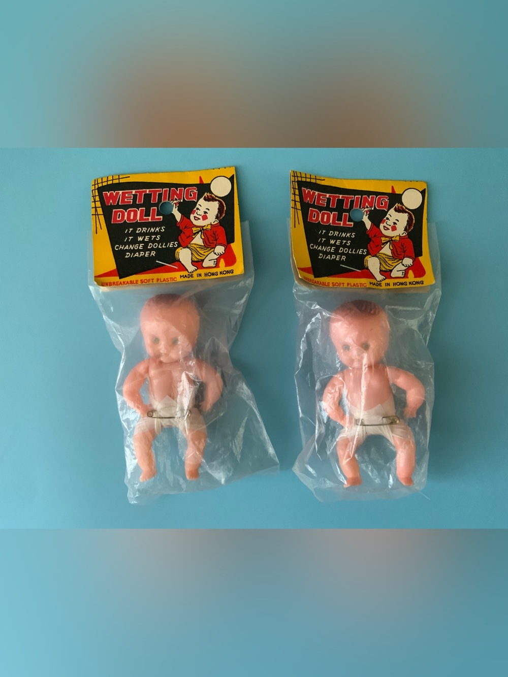 Vintage 70s Wetting Baby Doll Toys
